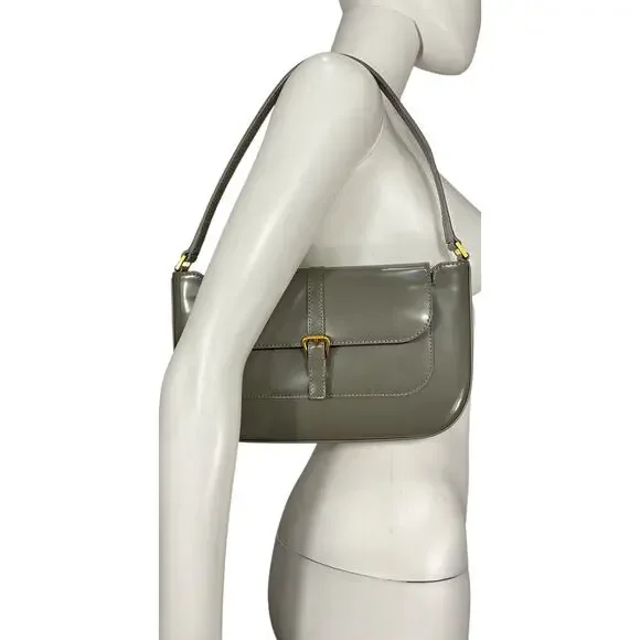 By Far Sleek Gray Miranda Shoulder Bag - Picture 4 of 6